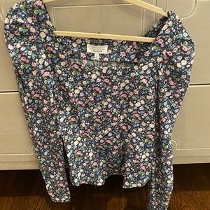 & other stories floral blouse